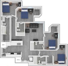 4BR/4BA - Corner Premium Private floor plan